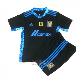 Camiseta Tigres UANL Portero Nino 2021 Azul