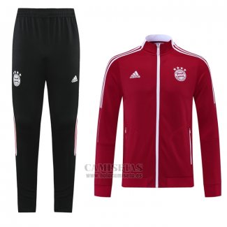 Chandal de Chaqueta del Bayern Munich 2021-2022 Rojo