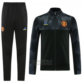 Chandal de Chaqueta del Manchester United Special 2021-2022 Negro