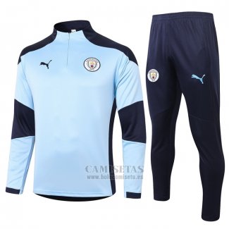 Chandal de Sudadera del Manchester City 2020-2021 Azul