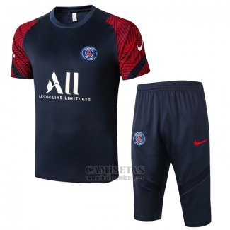 Chandal del Paris Saint-Germain Manga Corta 2020-2021 Azul y Rojo